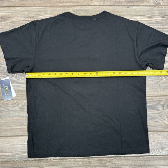 Polo Ralph Lauren Women's Polo Sunglass Bear Cotton Jersey Tee Black LARGE NWT - Picture 5 of 11